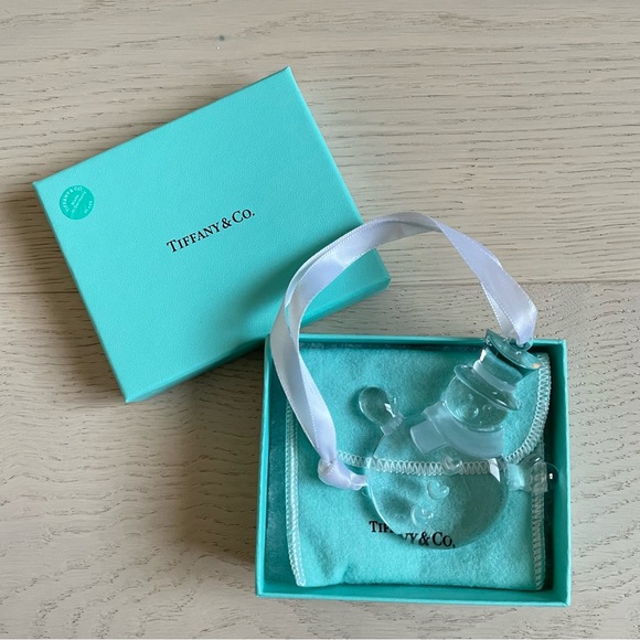 Tiffany & Co. Other - 💎BRAND NEW💎 Authentic Tiffany Crystal Glass Snowman Ornament